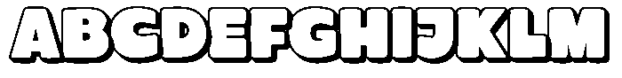 First Bunny Extrude Font UPPERCASE