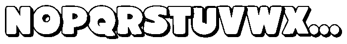 First Bunny Extrude Font UPPERCASE