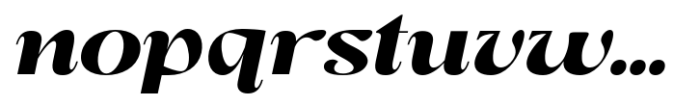 First Class Extra Bold Italic Font LOWERCASE