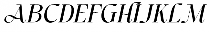 First Class Light Italic Font UPPERCASE