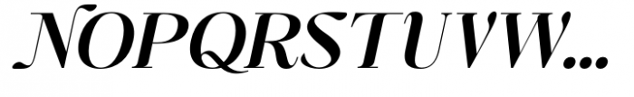 First Class Medium Italic Font UPPERCASE