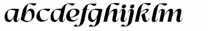 First Class Medium Italic Font LOWERCASE