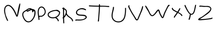 First Grade Lolo Font UPPERCASE