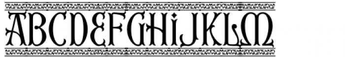 First Reign Border Font LOWERCASE