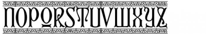 First Reign Border Font LOWERCASE