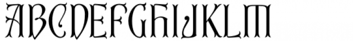 First Reign Thin Font UPPERCASE