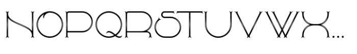 Fishtail Font UPPERCASE