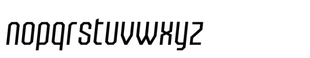 Fisionada Regular Italic Font LOWERCASE