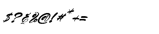 Fistgood Loutens Italic Font OTHER CHARS