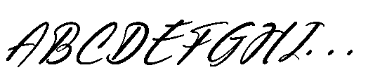 Fistgood Loutens Italic Font UPPERCASE