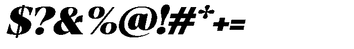 Fitgad Black Italic Expanded Font OTHER CHARS