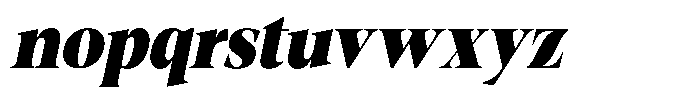 Fitgad Black Italic Semi Condensed Font LOWERCASE