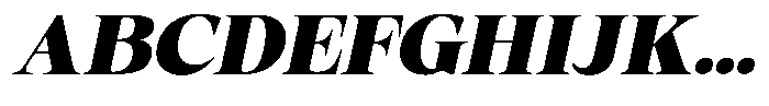 Fitgad Black Italic Semi Expanded Font UPPERCASE