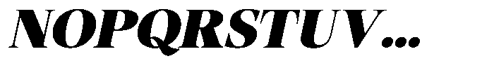 Fitgad Black Italic Semi Expanded Font UPPERCASE