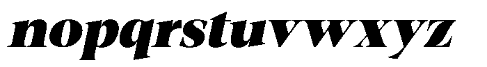 Fitgad Black Italic Semi Expanded Font LOWERCASE
