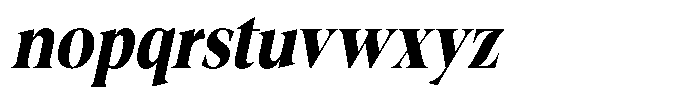 Fitgad Bold Italic Condensed Font LOWERCASE