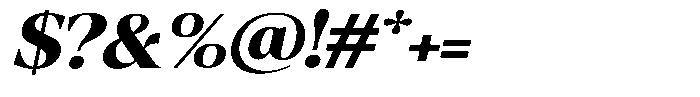 Fitgad Bold Italic Expanded Font OTHER CHARS