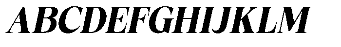 Fitgad Bold Italic Semi Condensed Font UPPERCASE