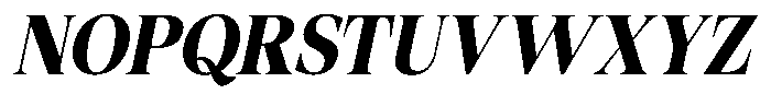 Fitgad Bold Italic Semi Condensed Font UPPERCASE