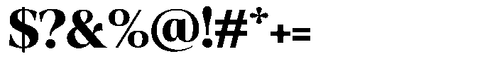 Fitgad Bold Semi Expanded Font OTHER CHARS