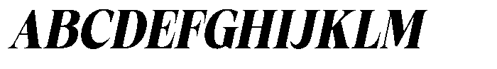 Fitgad Extra Bold Italic Condensed Font UPPERCASE
