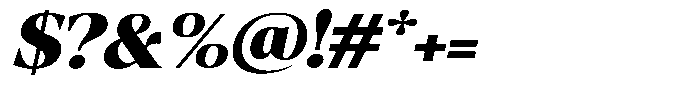 Fitgad Extra Bold Italic Expanded Font OTHER CHARS