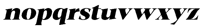 Fitgad Extra Bold Italic Expanded Font LOWERCASE