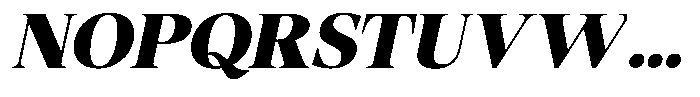 Fitgad Extra Bold Italic Semi Expanded Font UPPERCASE