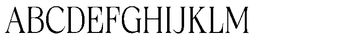 Fitgad Extra Light Condensed Font UPPERCASE