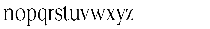Fitgad Extra Light Condensed Font LOWERCASE