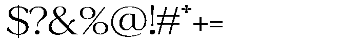 Fitgad Extra Light Expanded Font OTHER CHARS