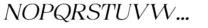 Fitgad Extra Light Italic Expanded Font UPPERCASE