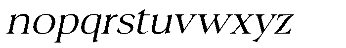 Fitgad Extra Light Italic Expanded Font LOWERCASE