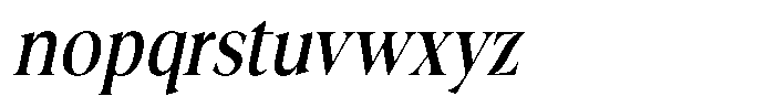 Fitgad Italic Condensed Font LOWERCASE