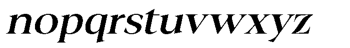 Fitgad Italic Expanded Font LOWERCASE