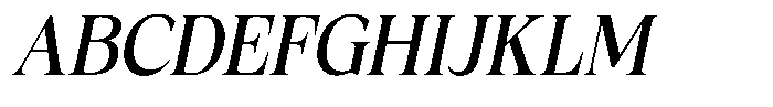Fitgad Italic Semi Condensed Font UPPERCASE