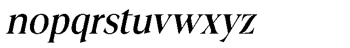 Fitgad Italic Semi Condensed Font LOWERCASE