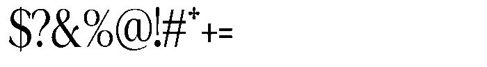 Fitgad Light Condensed Font OTHER CHARS