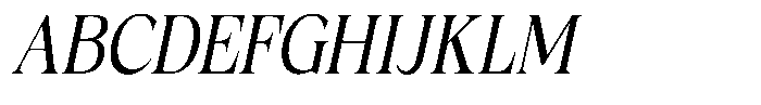 Fitgad Light Italic Condensed Font UPPERCASE