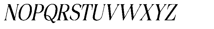 Fitgad Light Italic Condensed Font UPPERCASE