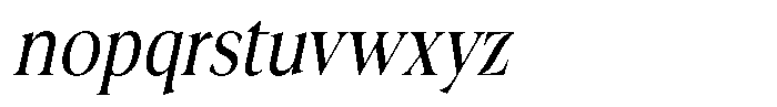 Fitgad Light Italic Condensed Font LOWERCASE