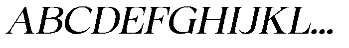 Fitgad Light Italic Expanded Font UPPERCASE