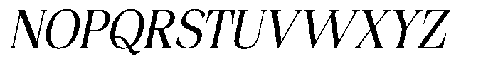 Fitgad Light Italic Semi Condensed Font UPPERCASE