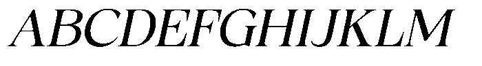Fitgad Light Italic Semi Expanded Font UPPERCASE