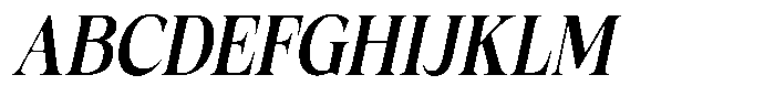 Fitgad Medium Italic Condensed Font UPPERCASE
