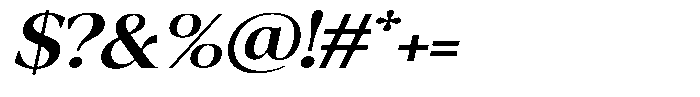 Fitgad Medium Italic Expanded Font OTHER CHARS