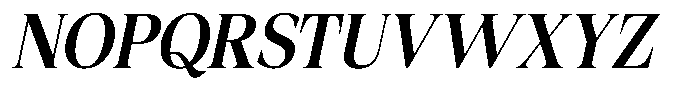 Fitgad Medium Italic Semi Condensed Font UPPERCASE