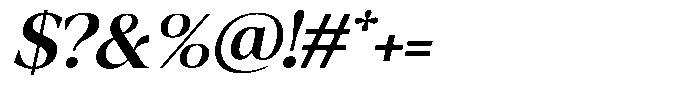 Fitgad Medium Italic Semi Expanded Font OTHER CHARS