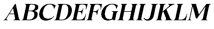 Fitgad Medium Italic Semi Expanded Font UPPERCASE