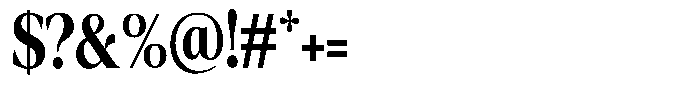 Fitgad Semi Bold Condensed Font OTHER CHARS